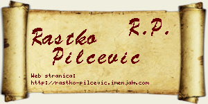 Rastko Pilčević vizit kartica